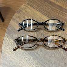 1/2 Pares de Óculos Femininos Vintage com Armação Redonda e Lentes Transparentes, Óculos de Computador Estilo Y2K, Armação Redonda Pequena, Adequado para Uso Diário ao Ar Livre - transparente - Visão 16