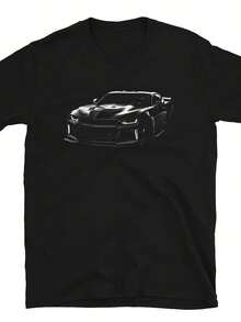 Chevy Camaro ZL 1 2020 Mens T Shirt American Muscle Automotive Tee Shirt For Men - 黑色 - 查看 1