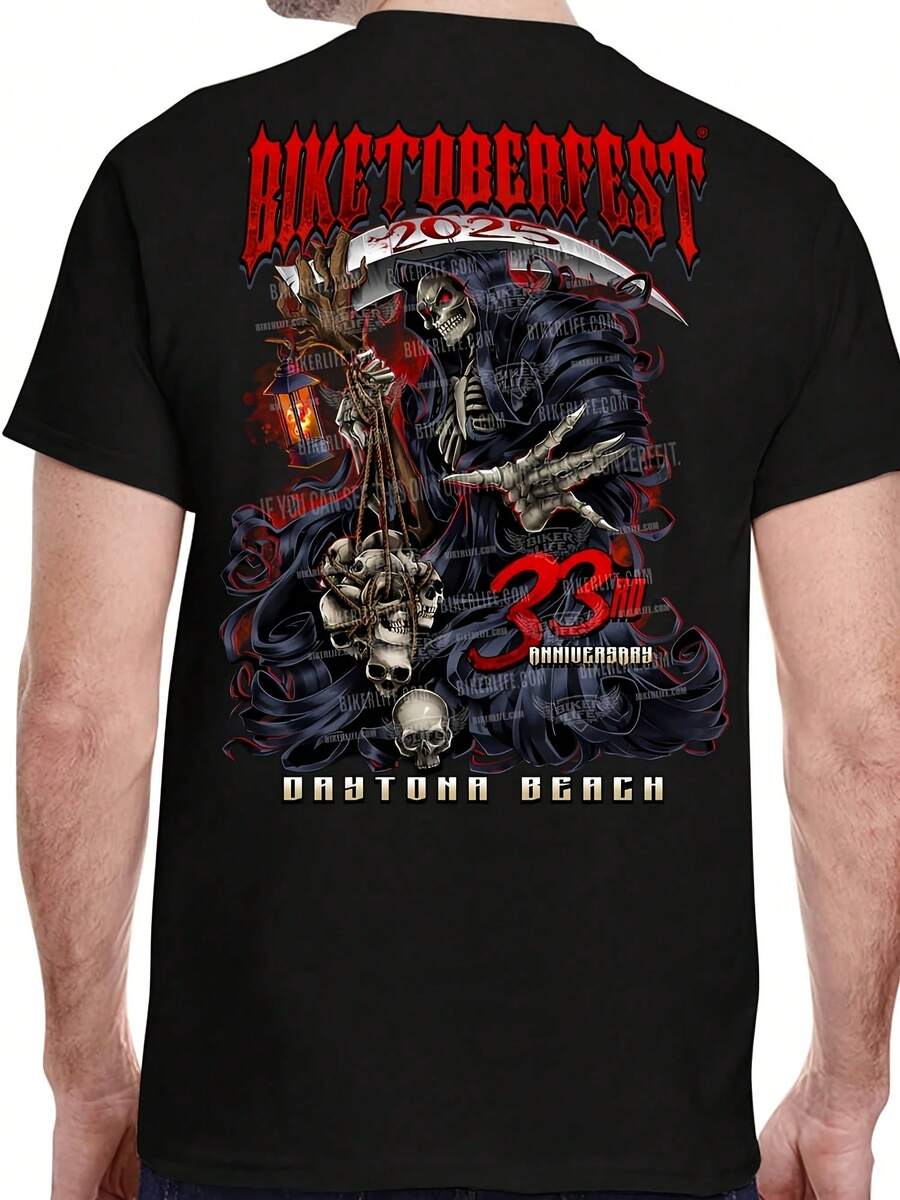 2025 Biketoberfest ® Beach Grim Reaper No - Black - View 1