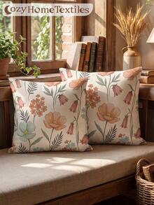 1pc/2pcs Printed Pillowcase (Pillow Insert Not Included), Single-Sided Print, Soft & Breathable, Skin-Friendly & Durable, Suitable For Home Decor, All Seasons, Machine Washable, - Multicolor - View 5