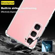 For Infinix Hot 70 Phone Case, Reinforced Corner Camera Protection, Transparent Shock-Absorbing Thin Flexible TPU Phone Case - Clear - View 4