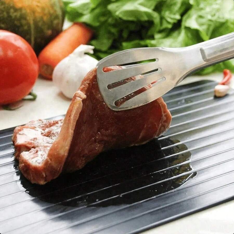 Tabua Magica Descongelar Rápido Carne Express Alimentos - Preto - Visão 1