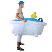 Halloween Christmas Party Bathtub Inflatable Costume, Unisex Inflatable Outfit, Personalized Holiday Dress Up Inflatable Costume, Blower Included, Battery Not Included - Bathtub - View 3