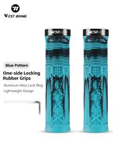 WEST BIKING Grip Stang Sepeda Karet Lembut Anti Selip Ringan Aksesori Stang Sepeda Gunung Cocok untuk Stang 22.2mm - MultiWarna - View 14
