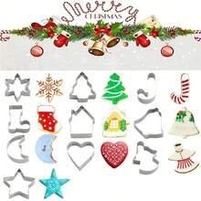 10pcs Christmas Cookie Cutter Set - Mini Party Cookie Cutters, Including Star, Angel, Bell, Snowflake, Christmas Tree And Other Fun Shapes, Perfect For Christmas Gifts And Making Christmas Decorations - View 4