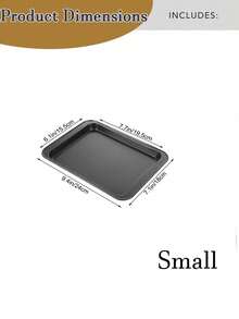 Air Fryer Crisper Basket With Baking Tray, Non-Stick Carbon Steel Rectangular Oven Pan Set, Dishwasher , Multipurpose For Air Frying, Roasting, Grilling & Baking - Multicolor - View 11