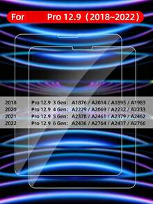 2片装钢化玻璃屏幕保护膜，兼容iPad A16 2025、Air 11/13、M3 2025、Mini 7、A17 Pro 2024、7/8/9代 10.2英寸、Air 4/5 10.9英寸、第10代、Pro 11英寸、1/2/3代 9.7英寸、Pro Air 1/2 Pro 12.9英寸、MatePad 11.5英寸、Air 11.5英寸、SE 10.4英寸。生日礼物，送给家人和朋友的礼物。平板电脑屏幕保护膜，平板电脑配件，防水、防震、防刮、防指纹、全覆盖。 - 無色 - 查看 22