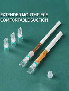 100PCS - Reusable Cigarette Filters - Removes Tar And Chemicals, Smart Filter With Tar-Blocking Technology, Smooth And Strong Filtration, Suitable For Medium-Sized Cigarettes Fine Converter, Disposable Cigarette Filters (Randomly Shipped, Chinese And English Packaging) - A - View 4