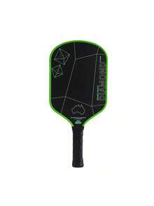 Raket Pickleball Double Black Diamond 16mm, Permukaan Hitam Matte Serat Karbon T700, Performa Putaran yang Baik - MultiWarna - View 7