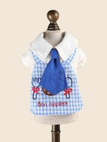 PETCIRCLE 1PC Pet Clothes Small Dog Puppy Cat Cute Design Outfit Top Lightweight Breathable Apparel Baking Chef Costume - Multicolor - View 3