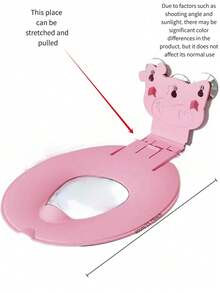 Cute Cat Design Toddler Toilet Training Seat, Non-Slip Potty Training Ring With Wall-Mounted Storage Hook, Portable Baby Bathroom Toilet Seat - Toilet Seat - View 21