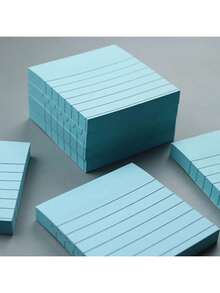 100pcs Colorful Horizontal Line Sticky Notes Random Colors - Multicolor - View 3