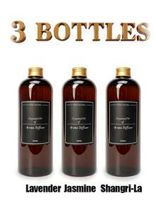 1PC/3pcs 500ml Aromatherapy Essential Oil, Oil-Based Fragrance Refill, Relieves Fatigue, Freshens Air, Suitable For Diffusers, Reed Diffusers, Scented Sachets And Fragrance Pads - Oily - 500ml - View 26