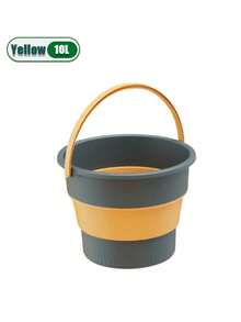 Ember Silikon Lipat Portabel 17L/10L/5L dengan Tutup, Cocok untuk Mencuci Mobil, Memancing, Kamar Mandi, Berkemah, Aktivitas Luar Ruangan, Penggunaan di Rumah, dan Penyimpanan Peralatan - Beraneka warna - View 10