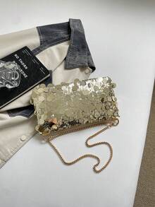 2026 New Sequin Handbag For Women, Korean Style Fashion Evening Bag, Shoulder And Crossbody Bag - Gold - View 9