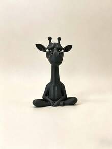 1pc Wise Giraffe Head Leader Figurine, New Style Statue Ornament With High Detail Texture, Desktop Decor, Exquisite Home & Office Shelf Display, Unique Art Sculpture, Indoor Atmosphere Accent, Living Room & Office Decoration, Suitable For Easter, Halloween, Mother's Day, Father's Day, Graduation Season Gift - Multicolor - View 9