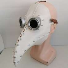 1 buah Topeng Paruh Burung Halloween Hitam, Topeng Paruh Burung Dokter Wabah Steampunk Populer - beraneka warna - View 12