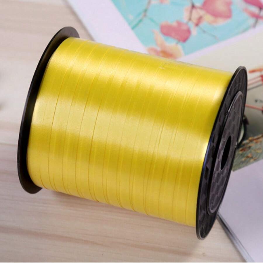 1 Roll, 200cm White Curly Ribbon, Suitable For Gift Wrapping, Balloon Strings, Weddings, Birthdays And Other Occasions - Shiny Metallic Texture Ribbon, Also Suitable For Bouquets And Flower Wrapping Paper, Valentine's Day, Weddings, Birthdays And Other Occasions - View 1
