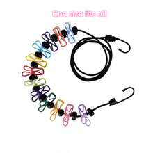 Retractable Portable Clothesline Set, Includes 12 Clips, Suitable For Indoor Laundry Drying And Outdoor Camping, Clothesline Accessories - Multicolor - View 11