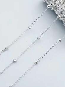 100cm/200cm Stainless Steel Ball Chain, Suitable For DIY Necklaces, Bracelets, Anklets And Other Jewelry, Handmade Beaded Chain Jewelry Making Chain - Beads Chains - View 12