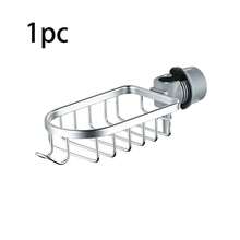 1pc Space-Saving Faucet Storage Rack & Shower Bar Storage Basket, Easy Installation & Use, Kitchen Sink Organizer With Soap & Sponge Holder, Multi-Functional Faucet & Shower Bar Storage Rack For Dishcloths, Bath Supplies And Cleaning Tools - Soap Dish - View 7