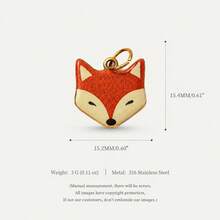 1pc New Animal Pendant, Exquisite Cartoon Style, 18K Gold PVD Plated 316 Stainless Steel Material, Waterproof And Fade-Resistant, Suitable For DIY Creative Necklace, Bracelet, Earrings, Bag Chain, Keychain, Waterproof And Sweat-Resistant, Suitable For Daily Casual Wear - Multicolor - View 19