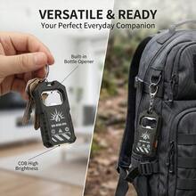 1PC/2PCS Super Bright Rechargeable Mini Keychain Flashlight Torch Multifunctional Portable LED Work Light For Outdoor Night & Work Use - Flashlight - View 8