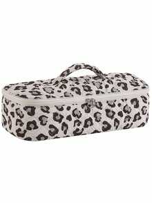 Polka Dot Hair Dryer Storage Bag With Leopard Print Design, Large Capacity Handheld Hair Tool Storage Bag,Multifunctional Cosmetics Bag,Toiletries Bag - Multicolor - View 15