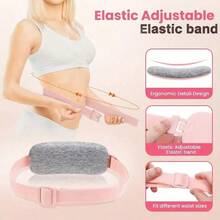 SOKANY Warm Uterus & Waist Heating Pad, 5 Temperature Levels + 4 Vibration Modes, 2-In-1 Heat & Massage, Auto Shut-Off, Type-C Charging (1800mAh Lithium Battery), Suitable For Home/Office/Sleep - Pink - View 7