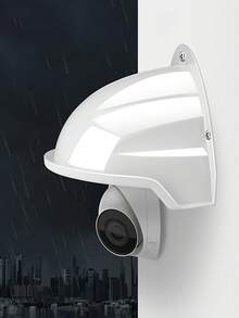 2pcs/4pcs Universal Camera Sunshade And Rain Cover, Compatible With Dome Cameras, Easy Drill Installation, Suitable For Indoor And Outdoor Security, Black And White Colors Available - Multi-color - View 5
