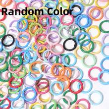 50pcs Colorful Spring Snap Hooks, Openable Round Carabiner Key Rings, Bag Clips, Dog Leash Connector Rings, DIY Jewelry Accessories - Multicolor - View 7
