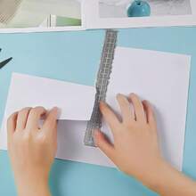 1pc Rectangular Asymmetrical Edge Metal Cutting Die, Suitable For Scrapbooking And Card Making Template - Size - View 4