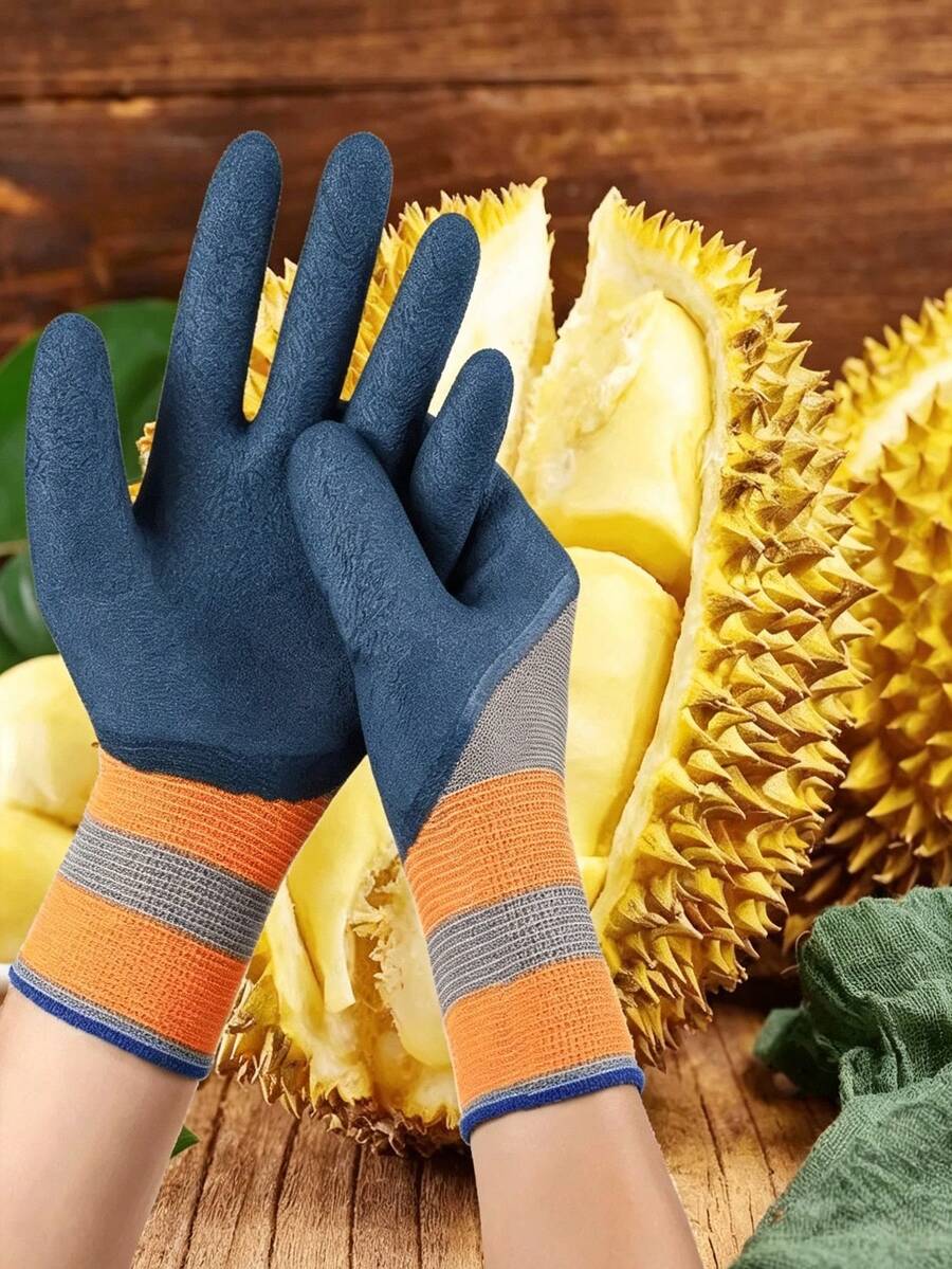 Puncture-Resistant Waterproof Gardening Gloves, Professional Floral Designer Garden Planting Gloves, Protective Rubber Gloves - Multicolor - View 1