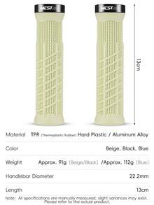 WEST BIKING Grip Stang Sepeda Karet Lembut Anti Selip Ringan Aksesori Stang Sepeda Gunung Cocok untuk Stang 22.2mm - MultiWarna - View 4