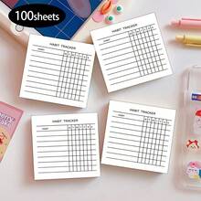 Gvanvilo 100 Sheets Weekly Habit Tracker Sticky Notes, Flippable, Minimalist Daily Planner, Weekly Schedule, To-Do List, Office Supplies And Task Organization Memo - 3.54x3.54 Inch Minimalist Daily Planner, Suitable For Daily Office Supplies, Essential New Year Gift For Employees, Top Choice For Home - 100 Sheets/book - View 6