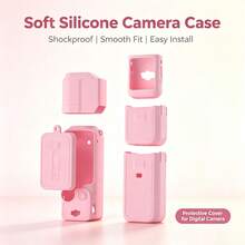 Silicone Shockproof Protective Case For Osmo Pocket 3 Handheld Camera, Anti-Scratch & Anti-Drop Soft Shell Cover, Full Lens & Screen Protection, Dust-Proof Cushioning Design, Portable Travel Storage Bag - View 6