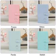 Álbum de Fotos com 120 Slots Cor Macaron 3-Grade Encaixe, Livro de Coleção Multifuncional para Cartões Pequenos, Cartões e Adesivos, Organizador de Armazenamento Multifuncional para Mesa - 120 vagas - Visão 4