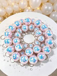 18/6/1pc - K-Pop Party Gift New Disco Ball Keychain Mirror Disco Ball Keychain K-Pop Theme Decoration 70s 80s Singer Birthday Gift Karaoke Party Supplies Baby Shower Party Decoration - Multicolor - View 7
