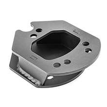 WSays 2" out 1.5 Up Spare Tire Carrier Spacer Compatible with Jeep  JK TJ YJ 1987-2018 Black - A - Ver 8