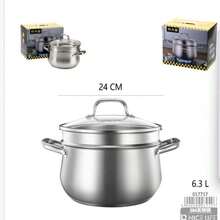 Stainless Steel Steamer Home Use 2026 New Model Glass Lid Soup Pot One-Piece Steamer Rice Cooker - View 14