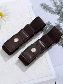 Unisex Elastic Waistband, Adjustable No-Buckle Invisible Elastic Belt, Comfortable Design, Optimizes Body Contour, Seamless Fit, Convenient For Daily Wear, Practical And Thoughtful Holiday Gift - Multicolor - View 9