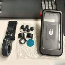 1PC Motorcycle Phone Holder, ABS Material, Telescopic, Suitable For Bicycle And Electric Scooter Navigation - Black - View 7