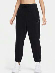 Nike Solid Color Lace-Up Everyday Basic Loose Casual Knit Sweatpants Women's - Black - View 1