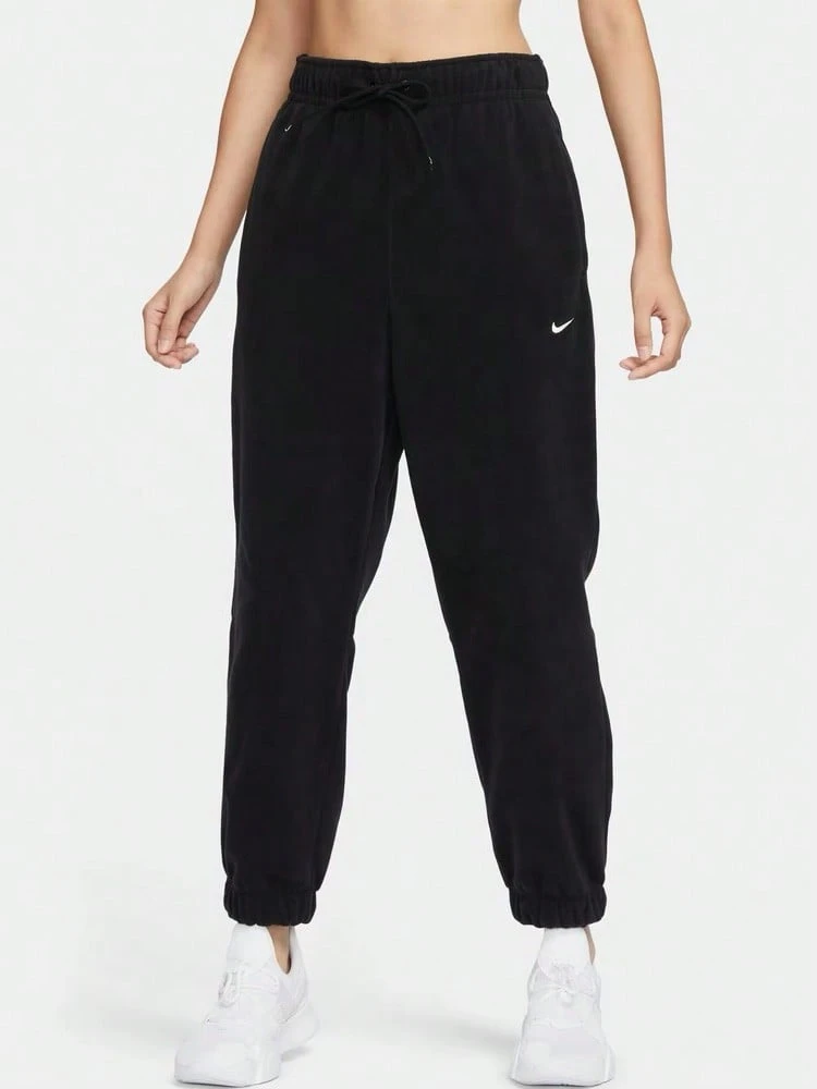 Nike Solid Color Lace-Up Everyday Basic Loose Casual Knit Sweatpants Women's - Black - View 1