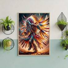 DIY 5D Diamond Painting Kit - Full Drill Round Diamonds, Character Pattern, Home Decor Acrylic Craft Set, Frameless Gift Creative Diamond Painting Kit - No Frame - View 5