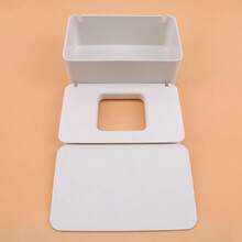 Nueva caja de pañuelos de plástico, tapa de caja de almacenamiento de toallitas húmedas, caja de almacenamiento de papel de pañuelos, dispensador de pañuelos, caja de almacenamiento de servilletas para el hogar y comedor - Multicolor - Ver 5