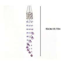 1pc Bell Flower Sun Catcher, Colorful Rainbow Maker, Floral Pattern, Reflective Decorative Wind Chime, Suitable For Balcony, Garden, Home Decor, Nature Lover Gift, Spring/Summer Decoration - Multi-color - View 8