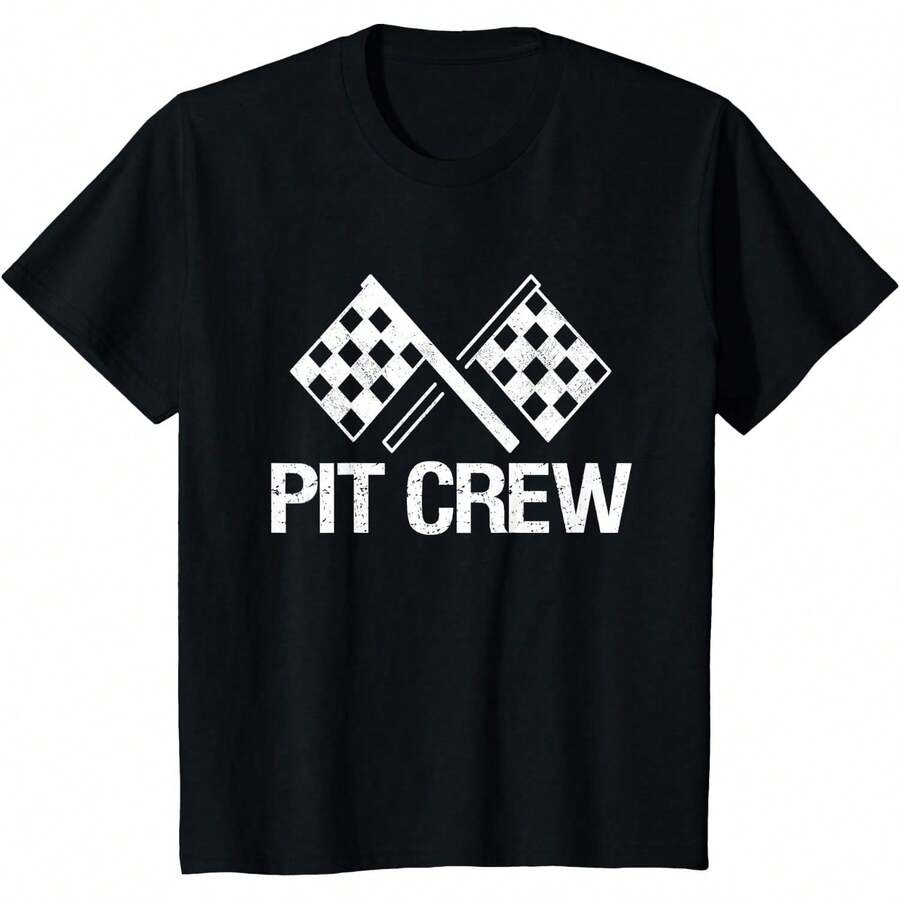 Bacardi Vintage Pit Crew T-Shirt For Racing Car Holiday Season, Size S, Summer Tops - 黑色 - 查看 1