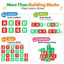 Mini Magnetic Building Blocks Kids Assembly Toy, 30/56pcs Magnetic Toys, Number/Letter Education Theme, Colorful Magnetic Blocks Kids Educational Magnet Toy Set, Creative Toy Gift, Suitable For Boys And Girls 3 Years Old And Above, Random Color - Multicolor - View 8