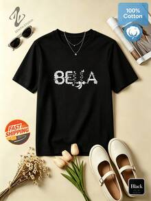 Women T-Shirts - 黑色 - 查看 2